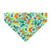 Pet Bandana - "Bugs & Butterflies" - Sky Blue Insect + Butterfly Bandana for Cat + Small Dog / Spring + Summer / Slide-on Bandana / Over-the-Collar (One Size)