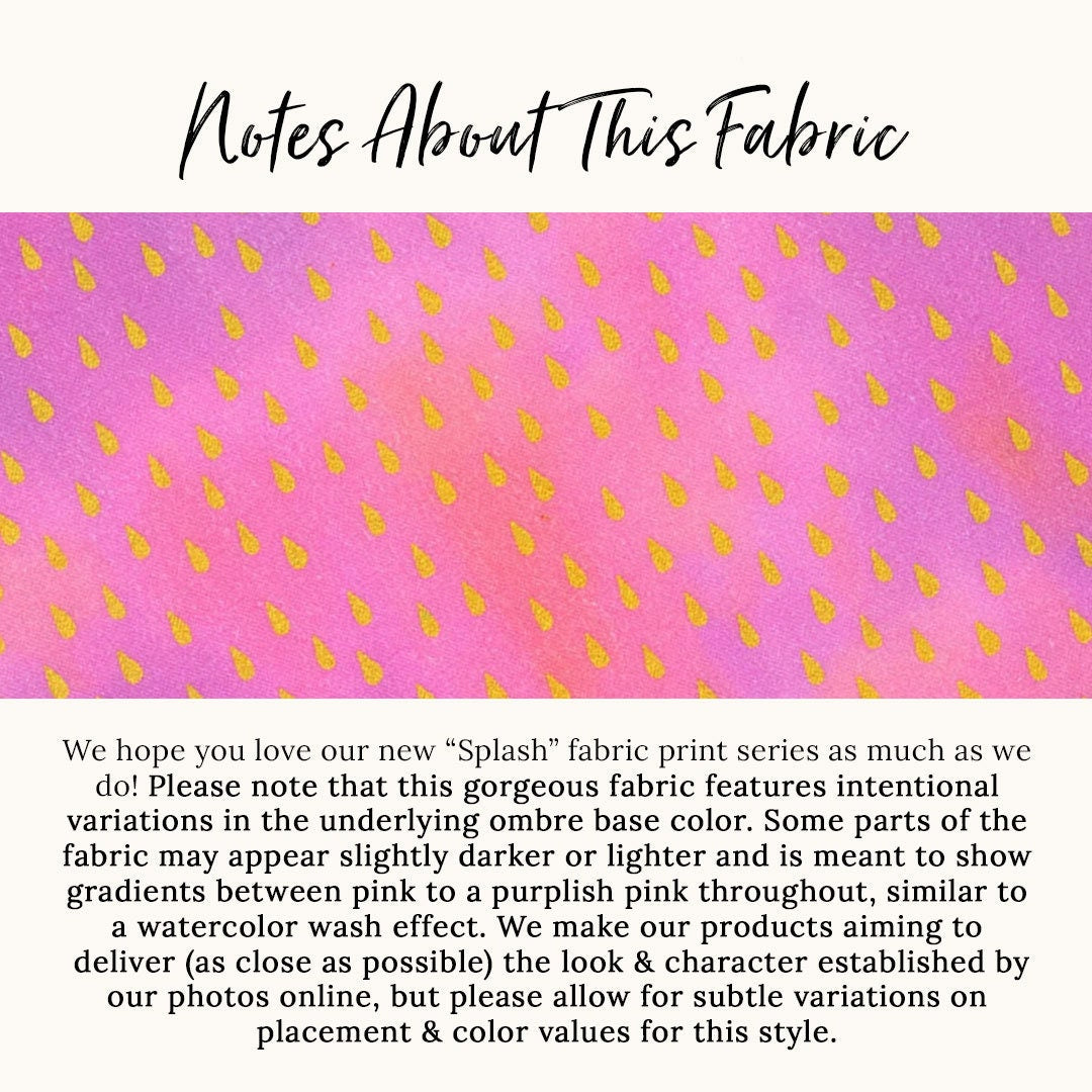 Pink Cat Bandana - "Splash - Pink Ombre" - Aquatic Raindrop Water Droplets Bandana for Cat + Small Dog / Girl Cat Bandana / Slide-On Over the Collar Bandana