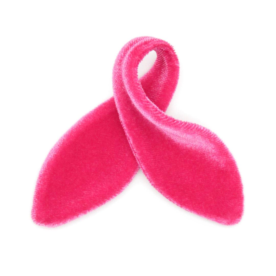 Cat Collar & Bunny Ear Bow Set - "Velvet - Azalea" - Vibrant Magenta Pink Velvet Cat Collar w/ Matching Bunny Bow Tie / Wedding + Birthday / Cat, Kitten + Small Dog Sizes