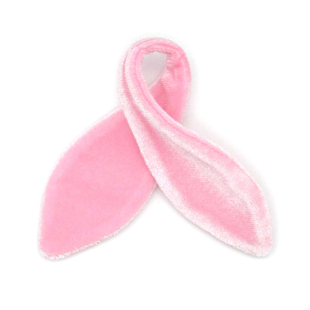 Cat Collar & Bunny Ear Bow Set - "Velvet - Ballet Pink" - Classic Pink Velvet Cat Collar w/ Matching Bunny Bow Tie / Wedding + Birthday / Cat, Kitten + Small Dog Sizes