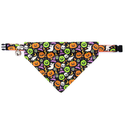 Halloween Cat Collar - "Creepy Cuties" - Jackolantern Cat Collar / Breakaway Buckle or Non-Breakaway / Cat, Kitten + Small Dog Sizes