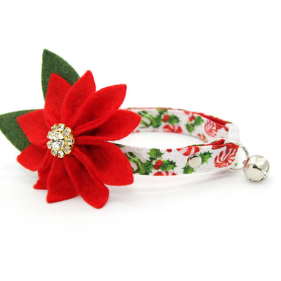 Peppermint Cat Collar - "Sweets & Treats" - Christmas Candy Cat Collar / Breakaway Buckle or Non-Breakaway / Cat, Kitten + Small Dog Sizes
