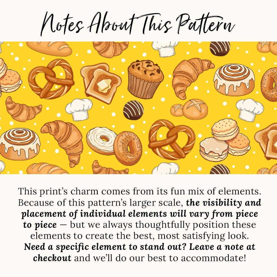 Bakery Bow Tie Cat Collar Set - "Bakery Bliss - Yellow" - Pastries & Bread Cat Collar with Bow Tie / Toast, Biscuit, Bagel, Breakfast Food, Muffin, Cinnamon Roll, Pretzel / Cat, Kitten, Small Dog Sizes