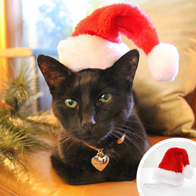 Cat Santa Hat - Christmas Pet Santa Hat, Holiday Photo Prop
