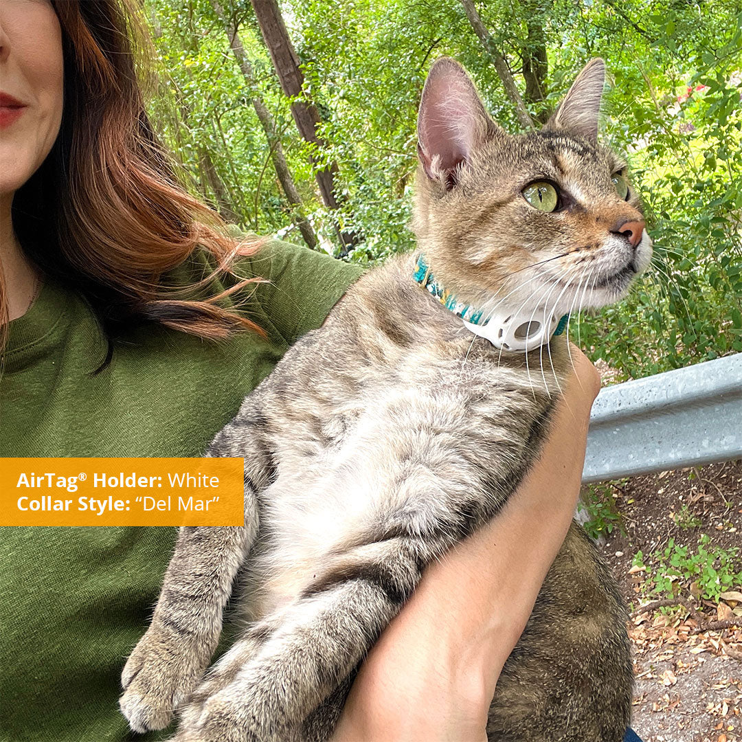 AirTag® Holder for Small Pet Collars (15 Colors) - Sized for Cats + Small Dogs