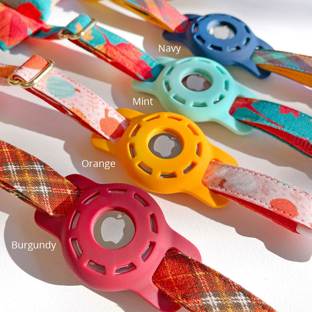 AirTag® Holder for Small Pet Collars (15 Colors) - Sized for Cats + Small Dogs