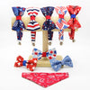 Cat Bow Tie - "Freedom Stars" - Patriotic Bow Tie for Cat Collar / Independence Day / Cat, Kitten + Small Dog Bowtie (ONE SIZE)