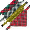 Holiday Cat Collar - "Fireside" - Red & Green Plaid Cat Collar - Breakaway Buckle or Non-Breakaway / Cat, Kitten + Small Dog Sizes