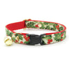 Christmas Cat Collar - "Holiday Holly" - Red Berries & Green Cat Collar / Breakaway Buckle or Non-Breakaway / Cat, Kitten + Small Dog Sizes