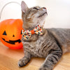 Halloween Cat Collar - "Hoots & Hexes" - Black Cat, Owls + Jack-o-lanterns Cat Collar / Breakaway Buckle or Non-Breakaway / Cat, Kitten + Small Dog Sizes