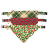 Pet Bandana - "Hearthside" - Classic Red Tartan Plaid Bandana for Cat + Small Dog / Holiday, Christmas / Slide-on Bandana / Over-the-Collar (One Size)
