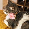 Cat Collar - "Mouse Mayhem - Goldenrod" - Mice on Yellow Cat Collar / Breakaway Buckle or Non-Breakaway / Cat, Kitten + Small Dog Sizes