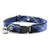 Cat Collar - "Pikes Peak" - Black & Cobalt Blue Plaid Cat Collar / Breakaway Buckle or Non-Breakaway / Cat, Kitten + Small Dog Sizes