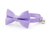 Cat Bow Tie - "Color Collection - Lavender" - Light Purple Cat Collar Bow Tie / Kitten Bow / Dog Bowtie / Wedding / Removable (One Size)