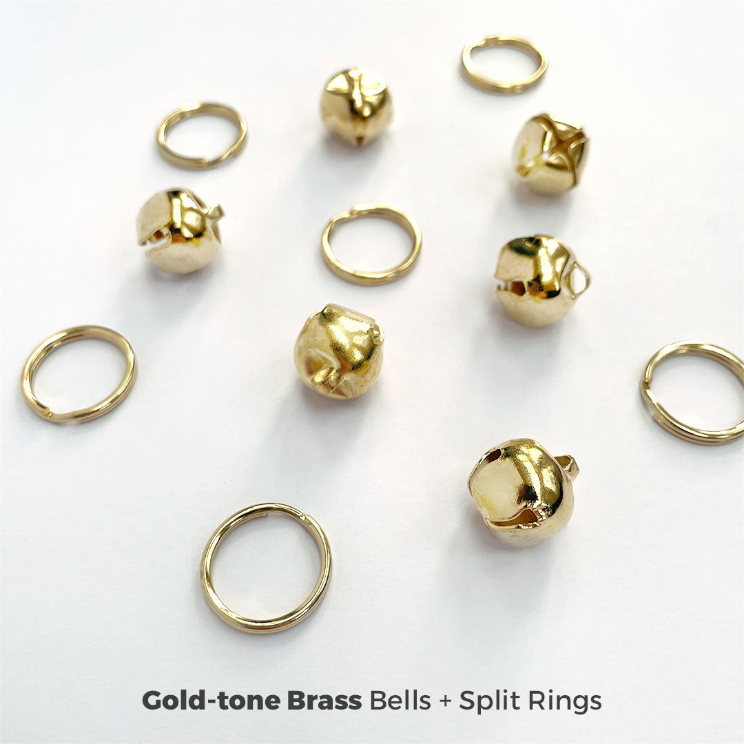 Gold & Silver Pet Collar Jingle Bells - For Cat Collars & Small