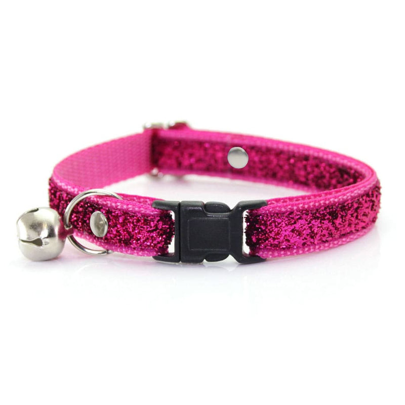 Cat Collar - "Uptown Girl" - Berry Pink Sparkle