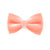 Pet Bow Tie - "Velvet - Peach Coral Pink" - Light Coral Pink Velvet Bow Tie for Cat / For Cats + Small Dogs (One Size)
