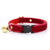 Cat Collar - "Velvet - Garnet Red" - Luxe Red Velvet - Breakaway Buckle or Non-Breakaway - Cat + Small Dog Sizes