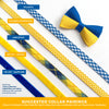 Pet Bow Tie - "We Stand With Ukraine" - Blue & Yellow Ukraine Flag Bow Tie / For Cats + Small Dogs (One Size)
