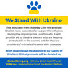 Bow Tie Cat Collar Set - "We Stand With Ukraine - Yellow" - Blue & Yellow Ukraine Flag Bow Tie + "Color Collection - Yellow" Cat Collar / Cat, Kitten, Small Dog Sizes