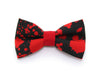 Vampire Bow Tie Cat Collar Set - "Dracula" - Horror Fan Gift/Halloween Cat Collar with Bow Tie (Removable)