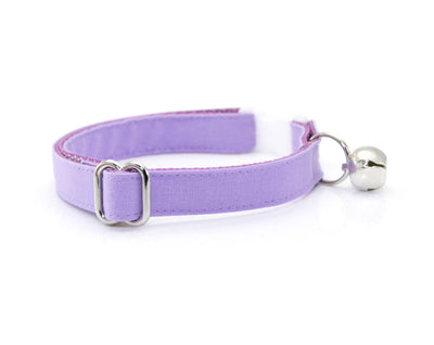 Bow Tie Cat Collar Set - "Color Collection - Lavender" - Purple Cat Collar + Matching Bow Tie (Removable)