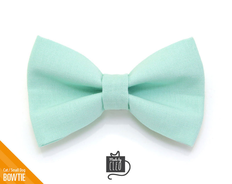 Cat Collar - Color Collection - Mint - Aqua Pastel Cat Collar - Brea -  Made By Cleo