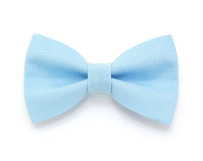 Bow Tie Cat Collar Set - "Color Collection - Baby Blue" - Cat Collar + Matching Bow Tie (Removable)