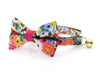 Cat Bow Tie - "Garden Party" - Rifle Paper Co® Floral Bowtie / For Cats + Small Dogs / Removable (One Size)