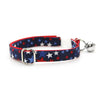 Cat Collar - "Freedom Stars" - Patriotic Cat Collar / Breakaway Buckle or Non-Breakaway / Cat, Kitten + Small Dog Sizes