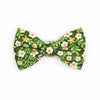 Bow Tie Cat Collar Set - "Hazel" - Green Floral Cat Collar w/ Matching Bowtie / Cat, Kitten, Small Dog Sizes