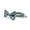 Halloween Pet Bow Tie - "Witching Hour" - Midnight Gray Bats Bow Tie for Cat / For Cats + Small Dogs (One Size)