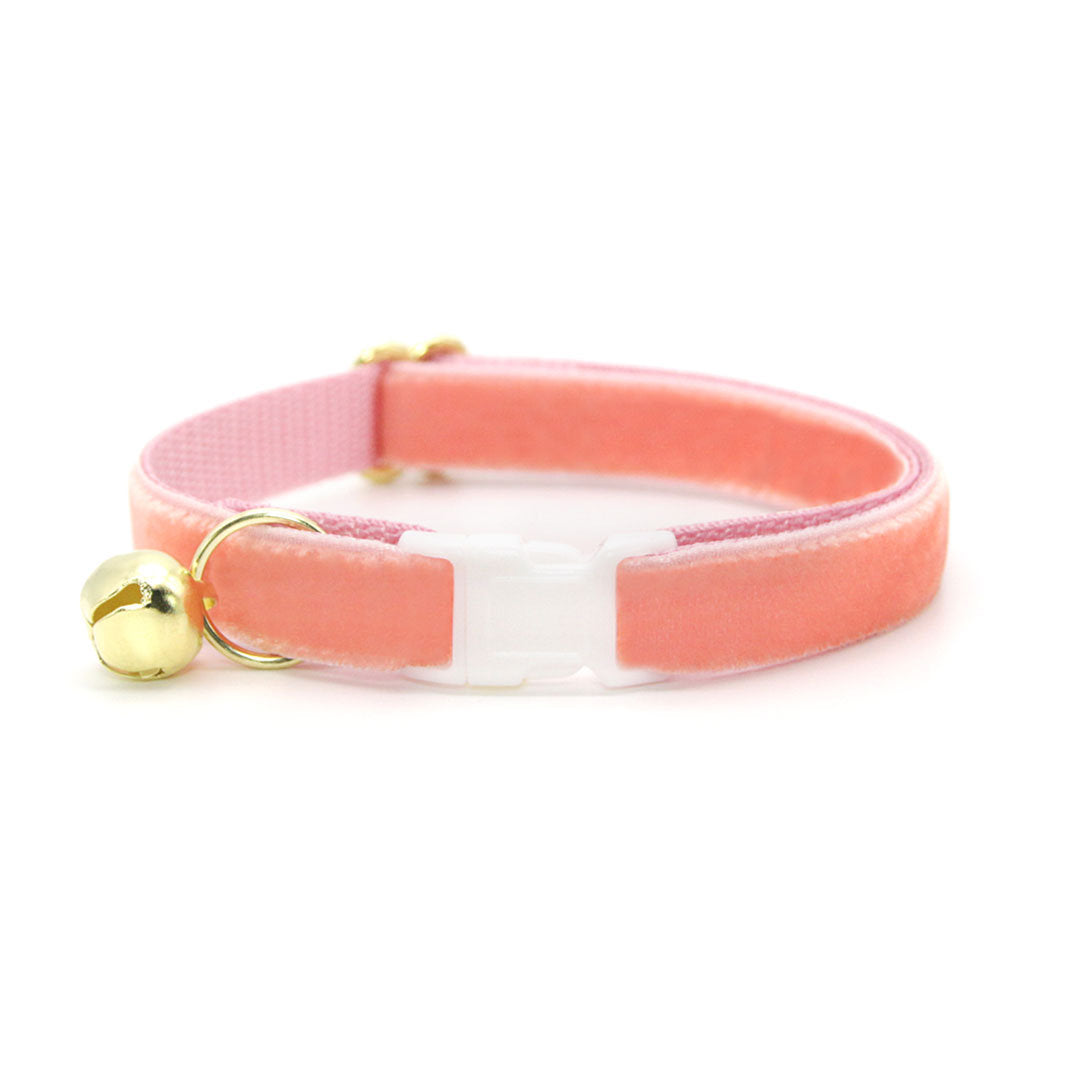 Cat Collar + Flower Set - Color Collection - Pastel Pink - Cat Colla -  Made By Cleo