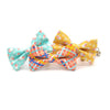Pet Bow Tie - "Mouse Mayhem - Goldenrod" - Mice on Yellow Bow Tie for Cat / For Cats + Small Dogs (One Size)