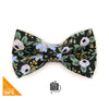 Rifle Paper Co® Pet Bow Tie - "Belladonna" - Black Floral Bow Tie for Cat / Wedding / For Cats + Small Dogs (One Size)