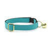 Cat Collar - "Color Collection - Teal" - Solid Color Teal Cat Collar / Turquoise, Wedding / Breakaway Buckle or Non-Breakaway / Cat, Kitten + Small Dog Sizes
