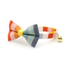 Pet Bow Tie - "Carousel" - Rainbow Striped Cat Bow Tie / Summer, LGBTQ+ Pride, Birthday / For Cats + Small Dogs (One Size)