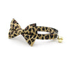Bow Tie Cat Collar Set - "Safari" - Animal Print Cat Collar w /  Matching Bowtie / Leopard, Cheetah, Exotic, African / Cat, Kitten, Small Dog Sizes