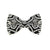 Pet Bow Tie - "Raven" - Black Damask Cat Bow Tie / For Cats + Small Dogs (One Size)