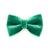 Pet Bow Tie - "Velvet - Emerald Green" - Bright Holiday Green Velvet Cat Bow Tie / For Cats + Small Dogs (One Size)