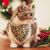 Christmas Cat Collar - "Holiday Holly" - Red Berries & Green Cat Collar / Breakaway Buckle or Non-Breakaway / Cat, Kitten + Small Dog Sizes