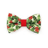 Bow Tie Cat Collar Set - "Holiday Holly" - Red Berries & Green Christmas Cat Collar w/ Matching Bowtie / Christmas / Cat, Kitten, Small Dog Sizes
