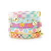 Bow Tie Cat Collar Set - "Dawn" - Pastel Plaid Cat Collar w/ Matching Bowtie / Easter, Spring, Summer / Cat, Kitten, Small Dog Sizes