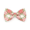 Pet Bow Tie - "Aspen" - Holiday Tartan Plaid Red Cat Bow Tie / Christmas + Wedding / For Cats + Small Dogs (One Size)