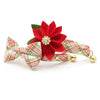 Pet Bow Tie - "Aspen" - Holiday Tartan Plaid Red Cat Bow Tie / Christmas + Wedding / For Cats + Small Dogs (One Size)