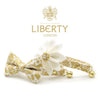 Pet Bow Tie - "Merry Gold" - Shimmery Gold Leaf Cat Bow Tie / Holiday, Christmas, New Year's / For Cats + Small Dogs (One Size)