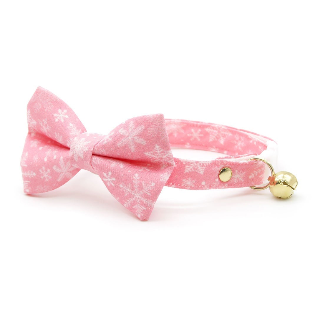 Cat Collar - Velvet - Peach Coral Pink - Luxury Velvet Cat Collar / -  Made By Cleo
