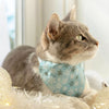 Winter Cat Collar - "Snowflakes - Frosty Blue" - Light Blue Snowflake Cat Collar / Solstice / Breakaway Buckle or Non-Breakaway / Cat, Kitten + Small Dog Sizes