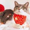 Pet Bandana - "Cupid's Arrow" - Valentine's Day Heart Bandana for Cat + Small Dog / Slide-on Bandana / Over-the-Collar (One Size)