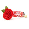 Cat Collar - "Hot Date" - Pink & Red Plaid Cat Collar / Valentine's Day / Breakaway Buckle or Non-Breakaway / Cat, Kitten + Small Dog Sizes